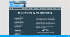 Desktop Screenshot of angelstarhosting.com
