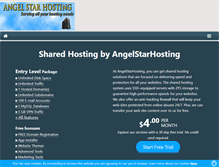 Tablet Screenshot of angelstarhosting.com
